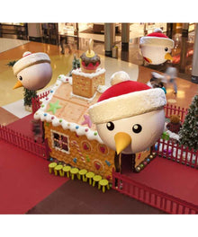 5.7' Hanging Inflatable Snowman