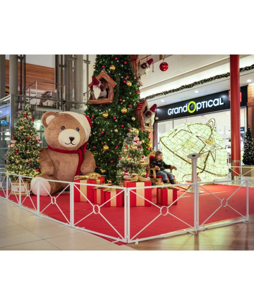 Santa Set with 9' Teddy Bear Display Prop