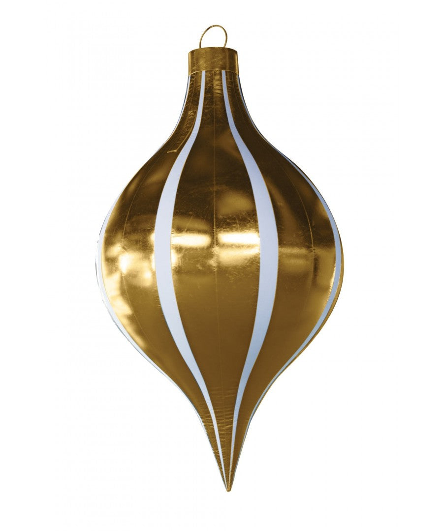 Gold White Giant Striped Finial Inflatable