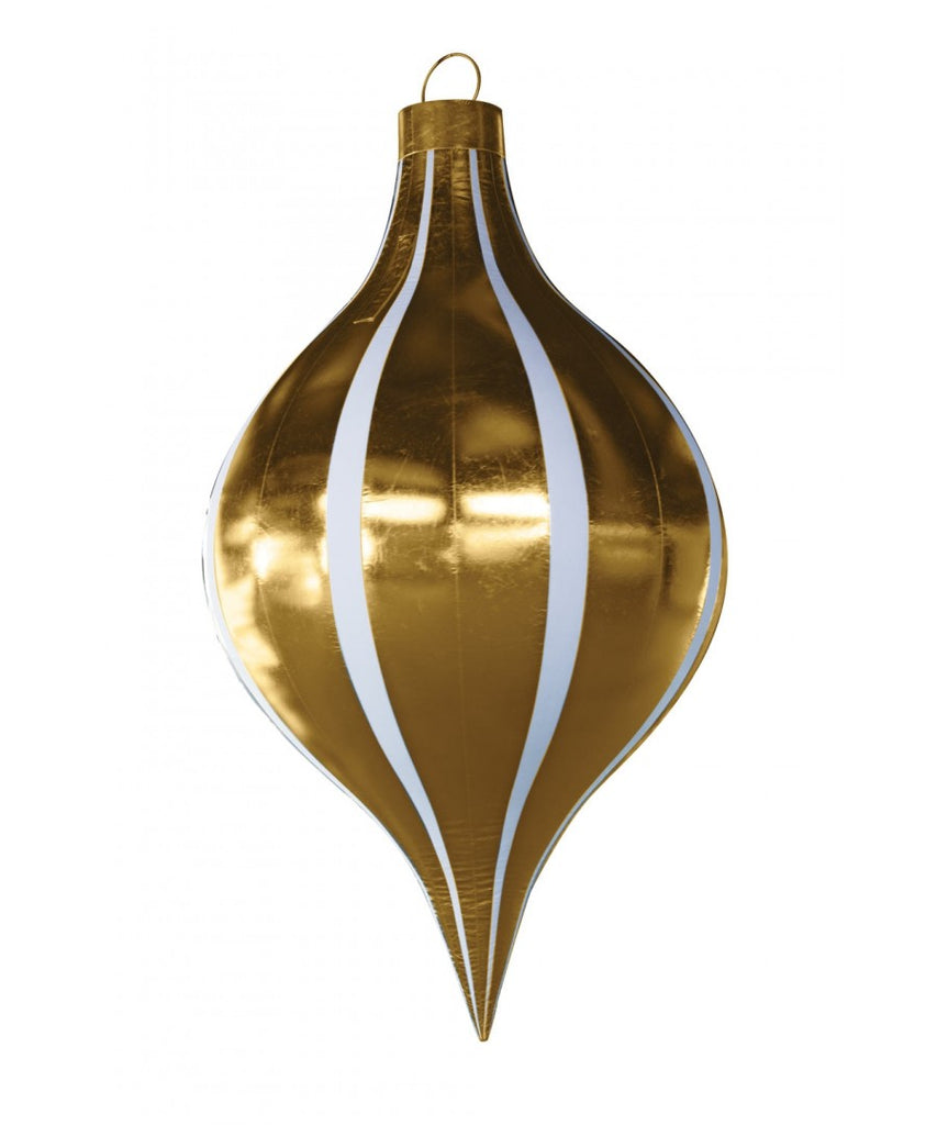 Gold White Giant Striped Finial Inflatable