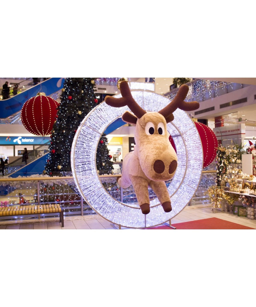 Hanging Inflatable Reindeer Mall Christmas Decoration