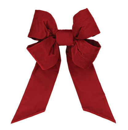 Holiday Red Velvet Bow - No Trim