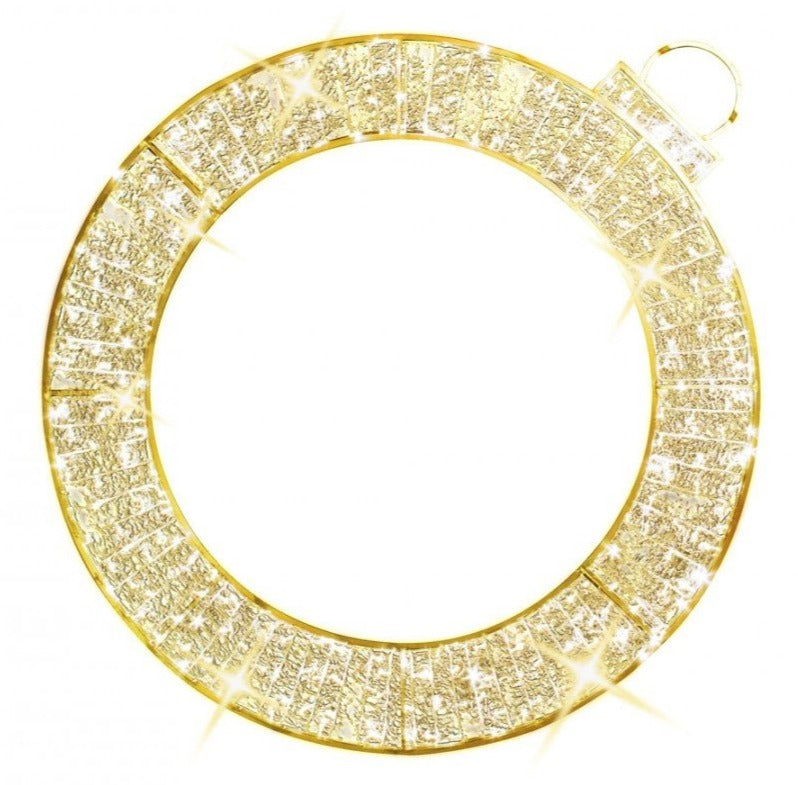 LED Lit 2D Giant Ornament Ring