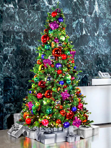 Jewel Tone Theme Tree Ornament Package