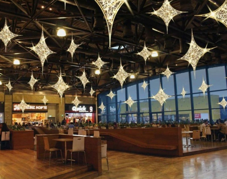Food Court Overhead Lit Holiday Decoration