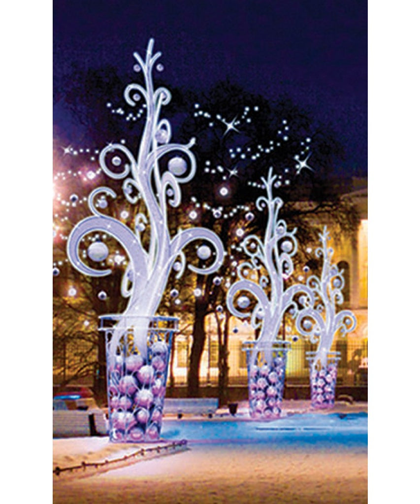 Artistic Outdoor Christmas Tree Accent Decor