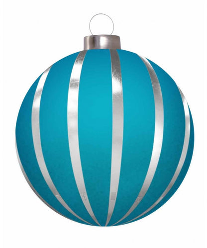 Giant Striped Round Inflatable Ornaments - 2 Sizes