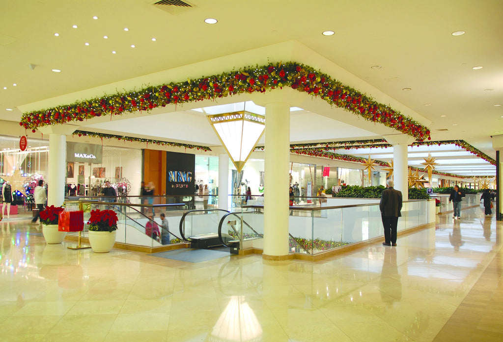 Classic Style Decorated Garlands in Mall