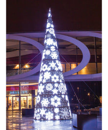 Snowflake Panel Christmas Tree Outdoor Courtyard