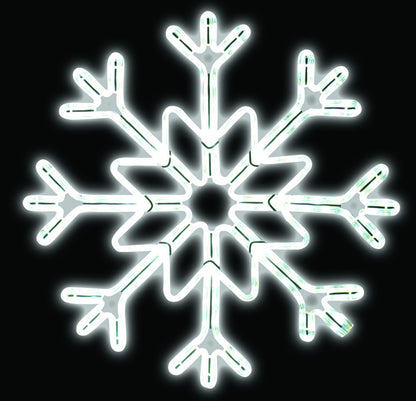 28" LED Ropelight Star Snowflake