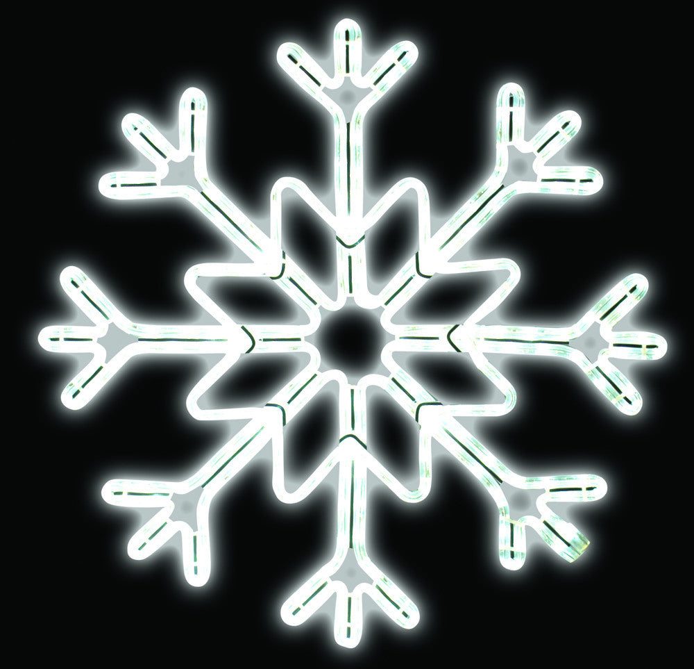 28" LED Ropelight Star Snowflake