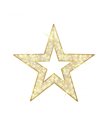 Giant 2D LED Lit Star - 4' & 6.5'