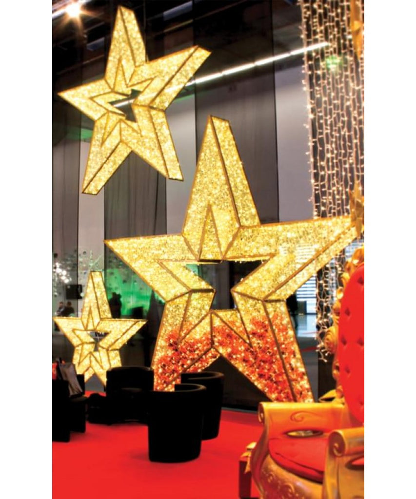 Giant LED Lit Star Display | Commercial Christmas Supply - Commercial ...