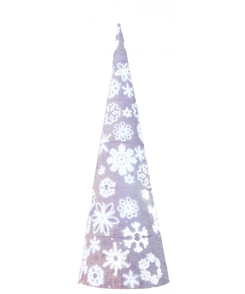 Giant White Snowflake Panel Christmas Tree