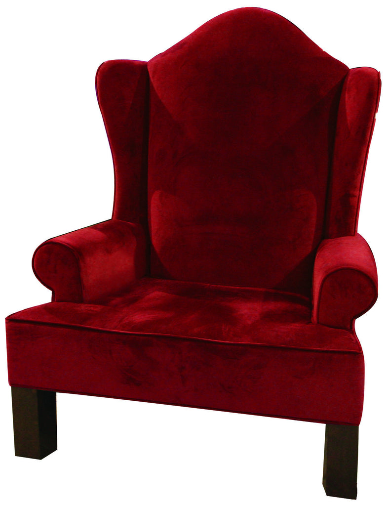 Red Velvet Santa Chair