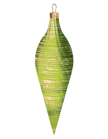 Commercial Brushed Candy Apple Finial Ornament (Set of 4) 2 Sizes