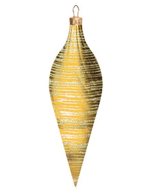 Commercial Brushed Candy Apple Finial Ornament (Set of 4) 2 Sizes