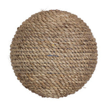 Round Burlap Christmas Ornament
