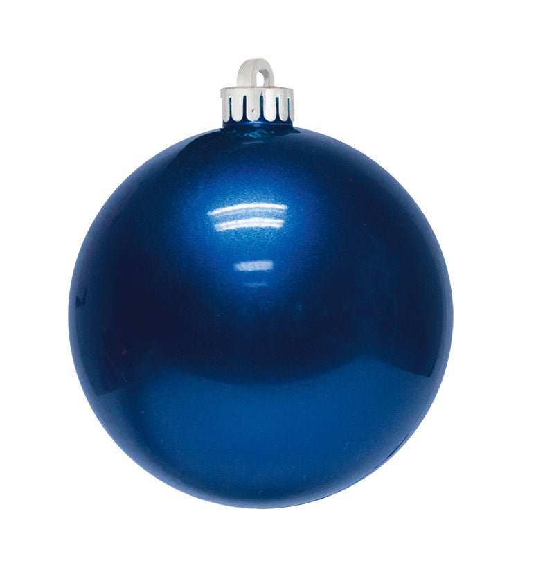 Blue Candy Apple Christmas Ornament