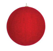Red Flocked Interior Ornament