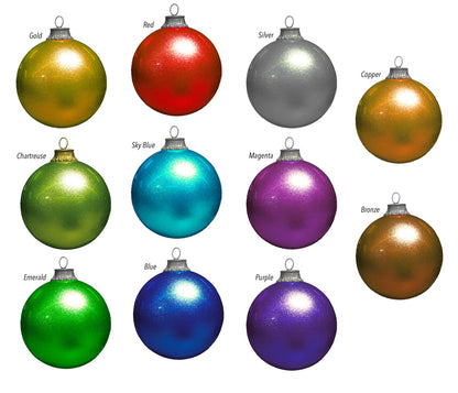 Giant Ornament Color Selections (Glitter Ornaments Shown)