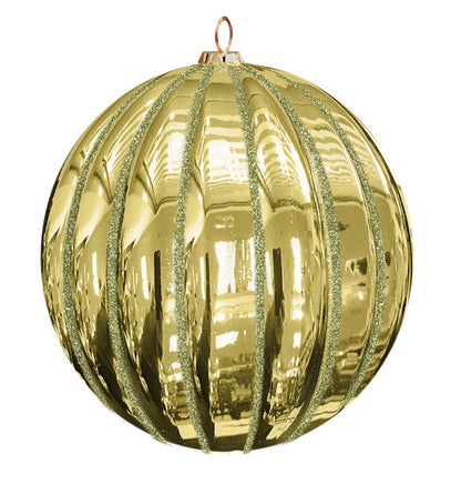Ribbed Commercial Ornaments (Set of 12) 2 Sizes, 3 Styles