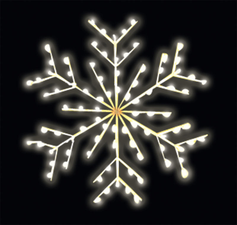 LED Deluxe Ice Snowflake Pole Mount