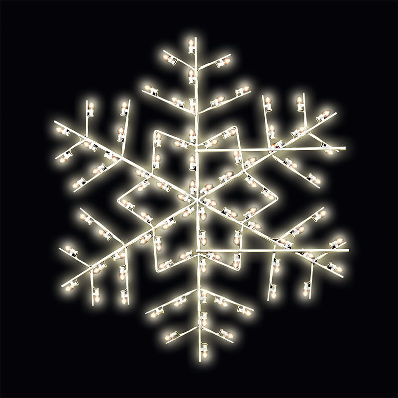 5' LED Star Snowflake Pole Mount