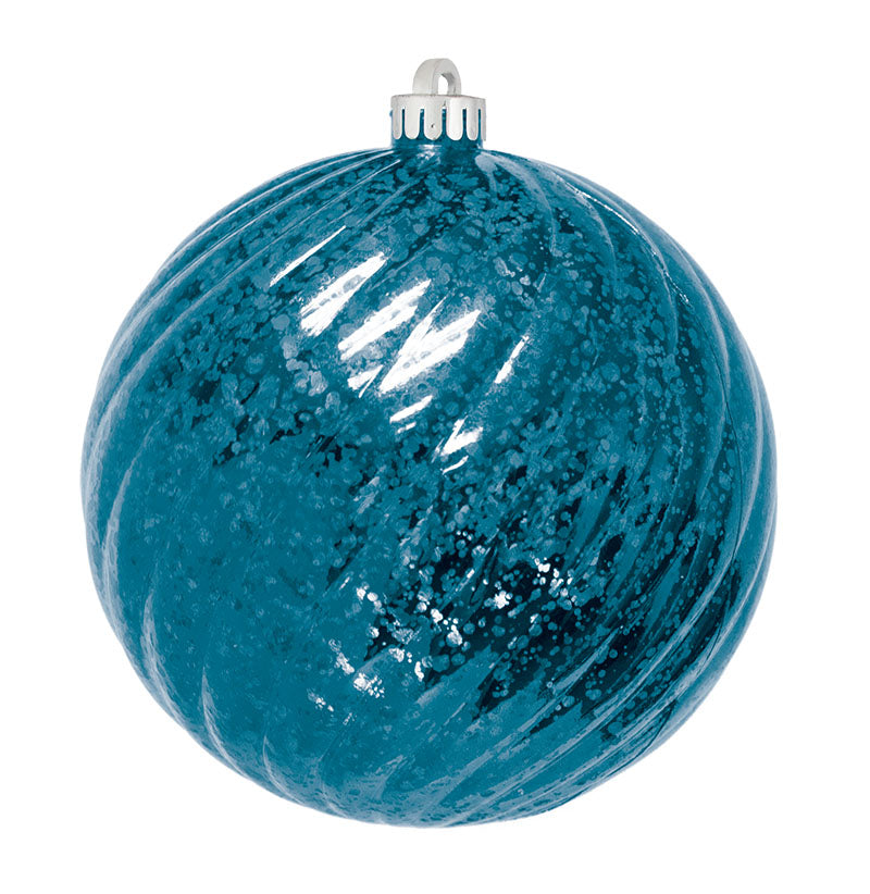 Commercial Mercury Round Swirl Ornaments - 2 Sizes