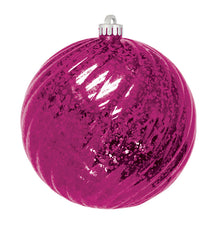 Commercial Mercury Round Swirl Ornaments - 2 Sizes