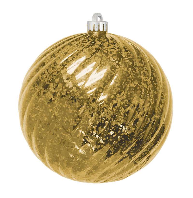 Commercial Mercury Round Swirl Ornaments - 2 Sizes