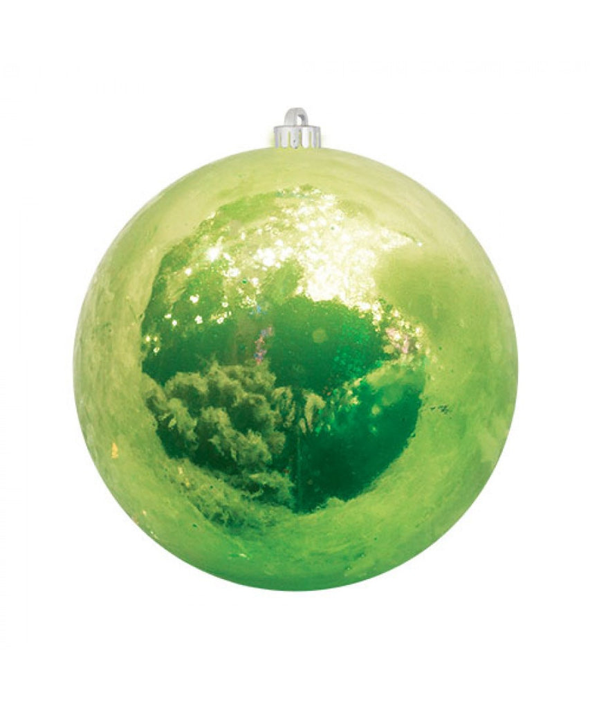 Apple Green Pearlized Christmas Ball Ornament
