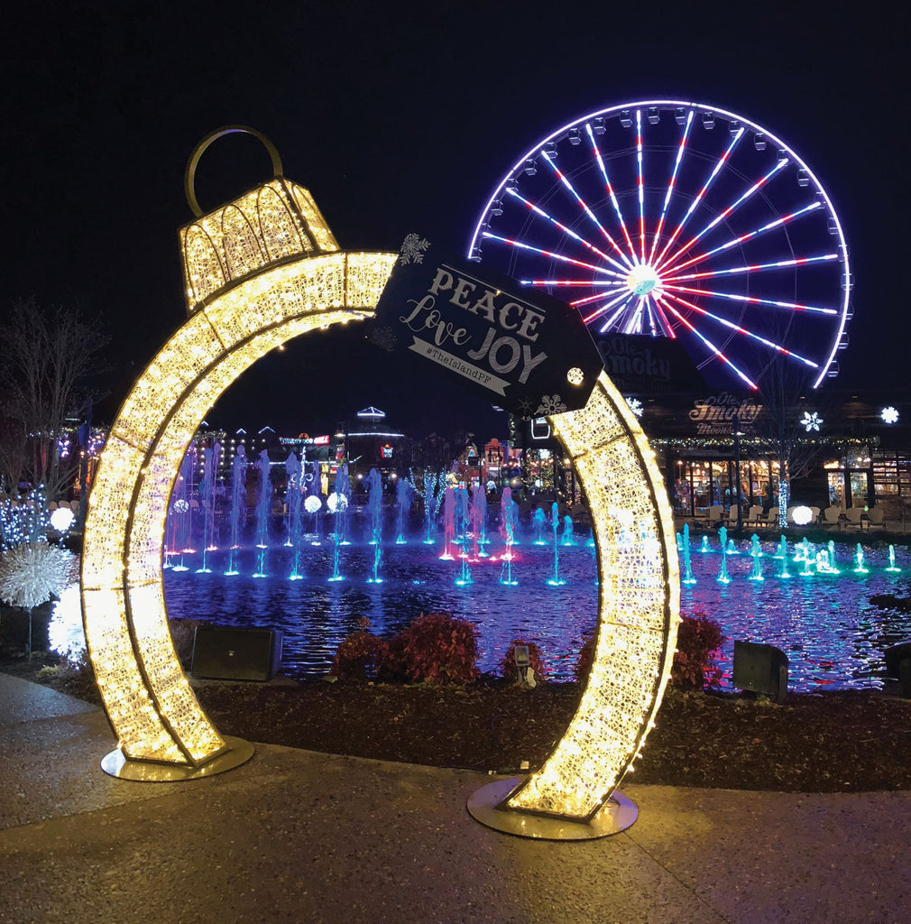 LED Illuminated Outdoor Giant Ornament Decor