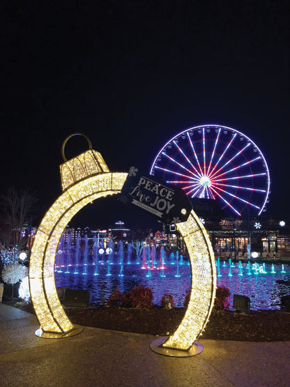 LED Illuminated Outdoor Giant Ornament Decor