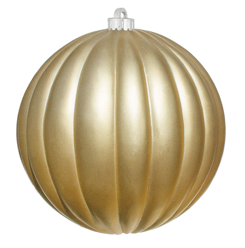 Ribbed Commercial Ornaments (Set of 12) 2 Sizes, 3 Styles