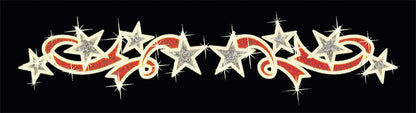 Star Swirl City Skyline Christmas Light Display