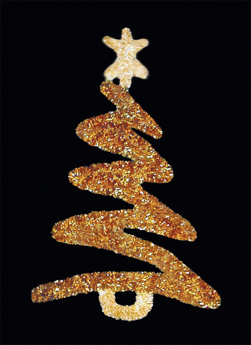 Illuminated Garland Christmas Tree Light Pole Decoration